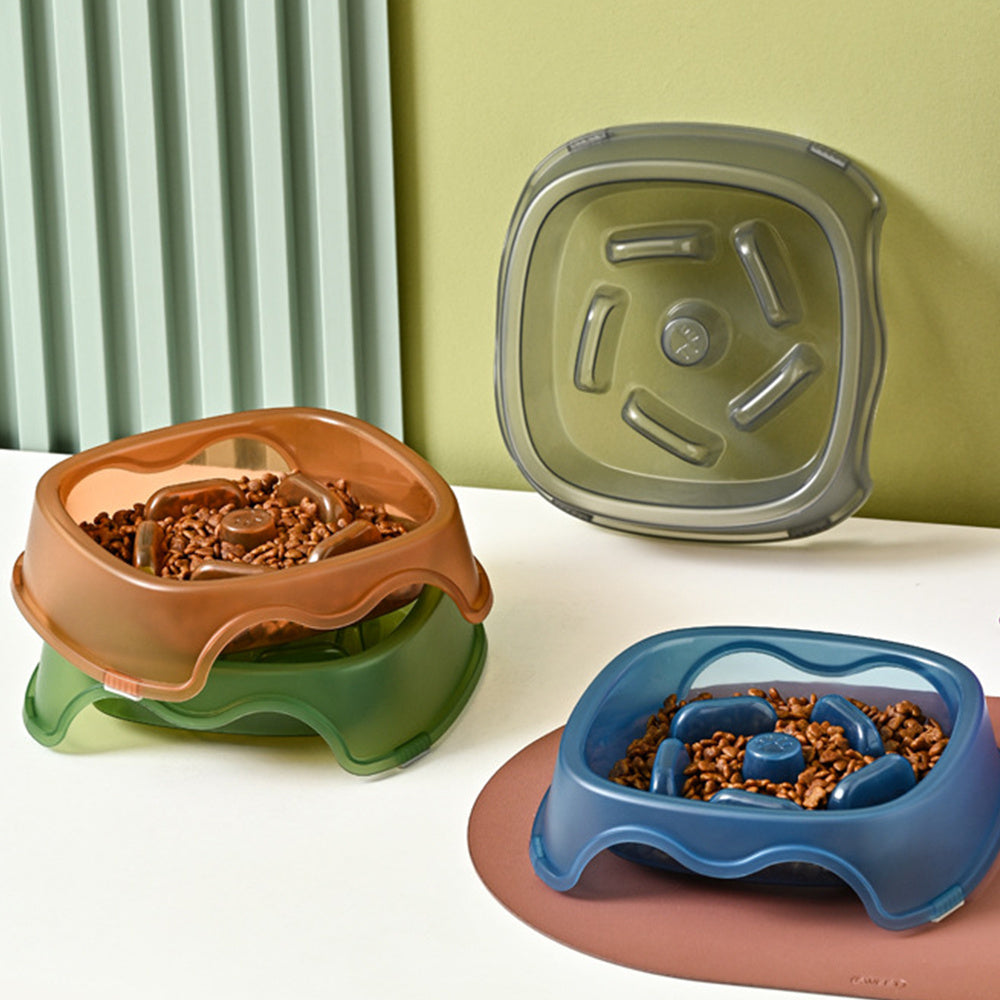 Pet Slow Feed Anti-Choke Water and Food Bowl for Pets