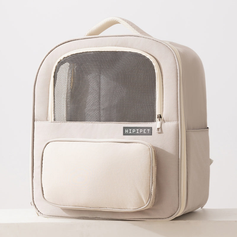 Breathable Pet Carrier Backpack With Mesh Window Comfortable Travel Bag