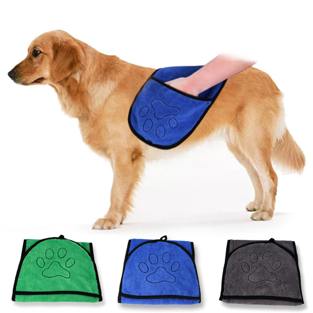 Pet Absorbent Bath Towel For Pet Care