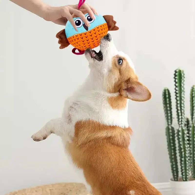 Interactive Inflatable Chew Toy Boredom Relief Durable Pet Toy