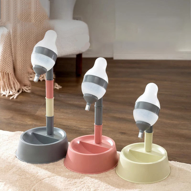 Pet Standing Water Dispenser Automatic Adjustable Bowl for Pets