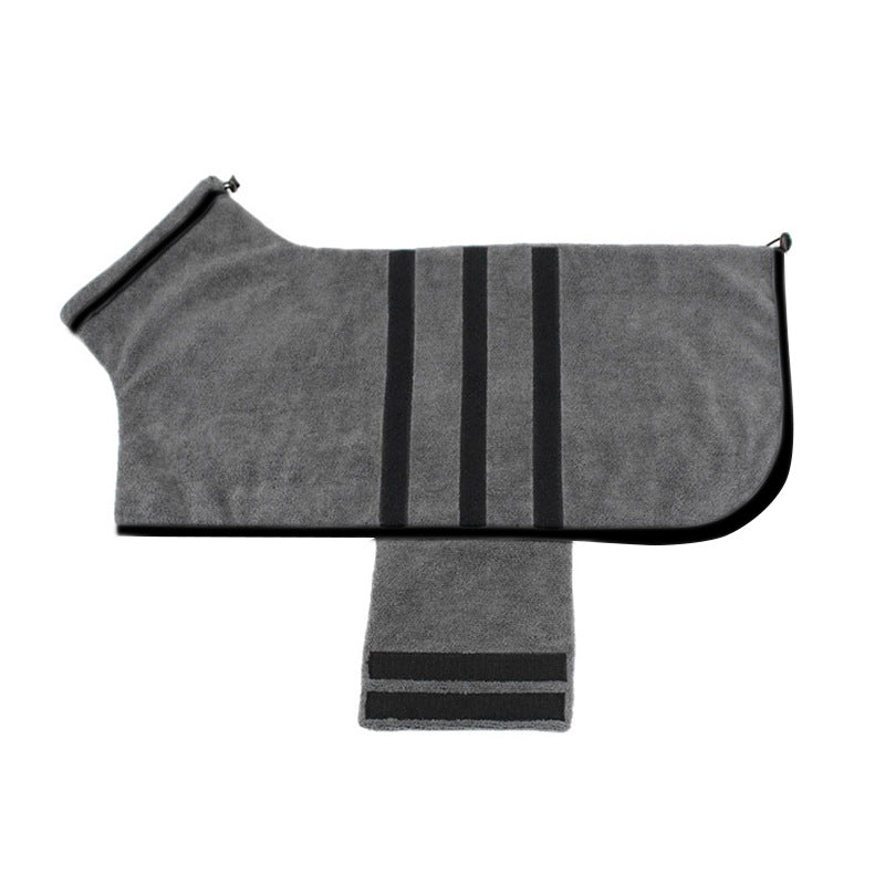 Pet Bathrobe Water Absorbent Grooming Drying Adjustable Pet Towel Accessories