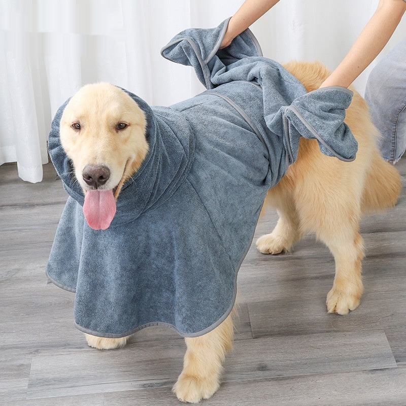 Quick-Drying Absorbent Cotton Pet Bath Towel Durable Soft