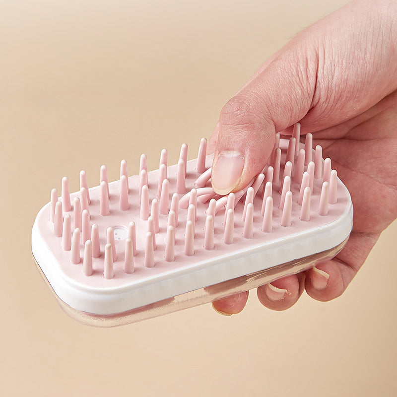 Silicone Pet Bath Brush Massage Grooming Cleaning Foam Tool