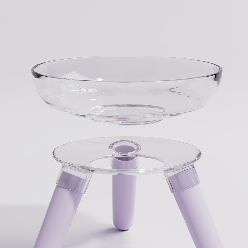 Pet Anti-Tip Transparent Feeding and Water Bowl for Pets
