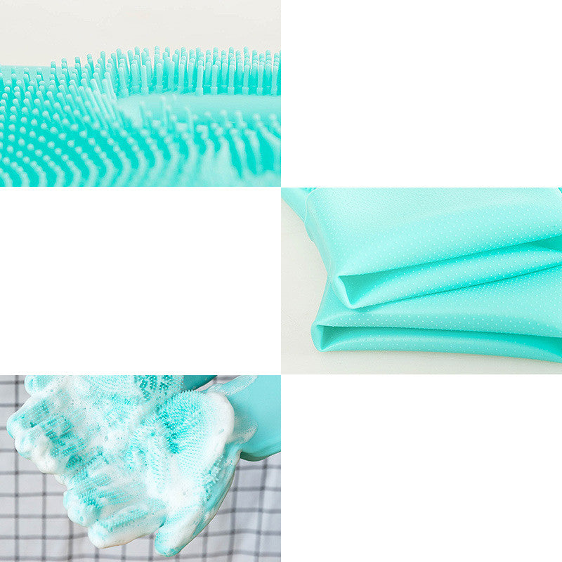 Silicone Pet Grooming Glove Hair Removal Bath Cleaning Brush