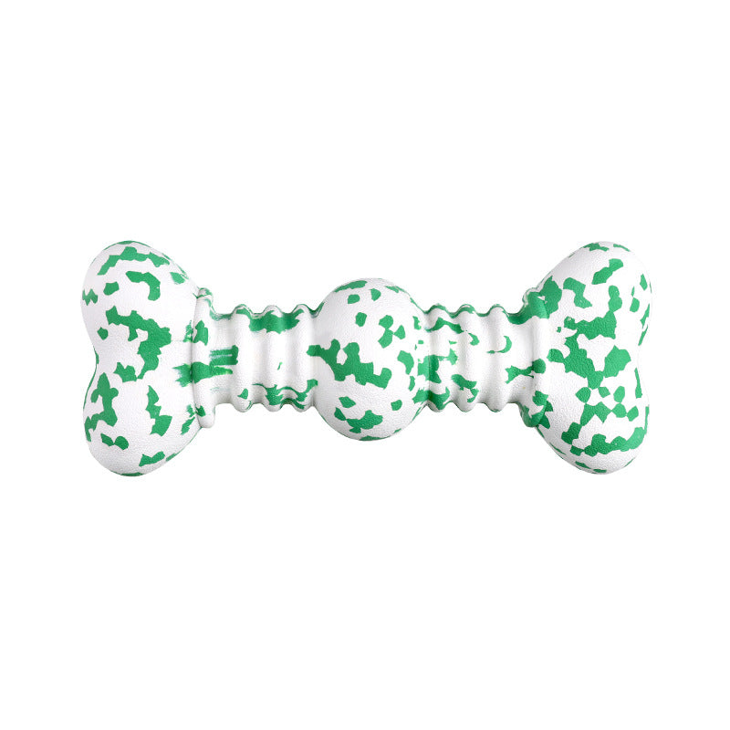 Durable Pet Chew Toy Tough Natural Rubber Bone Teething Toy