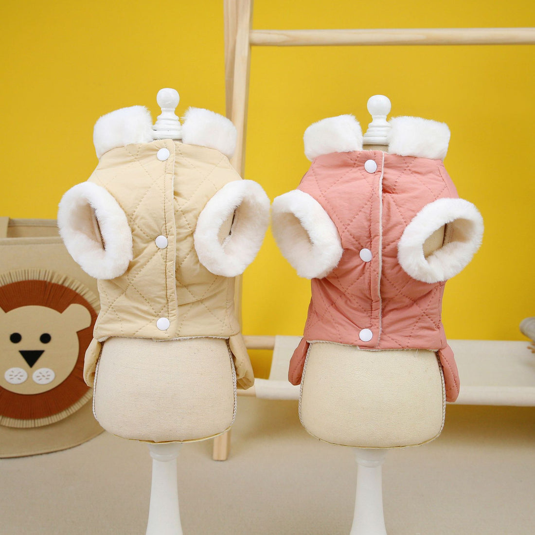 Butterfly Cotton Padded Pet Dress For Pet Wear