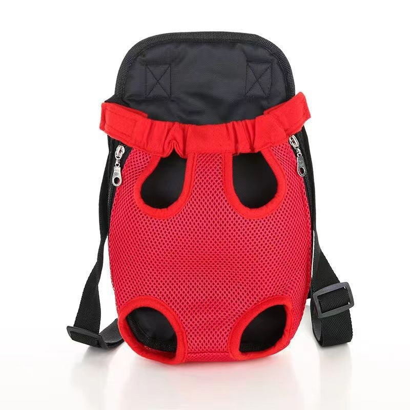 Pet Breathable Adjustable Front Carrier Backpack Travel Bag