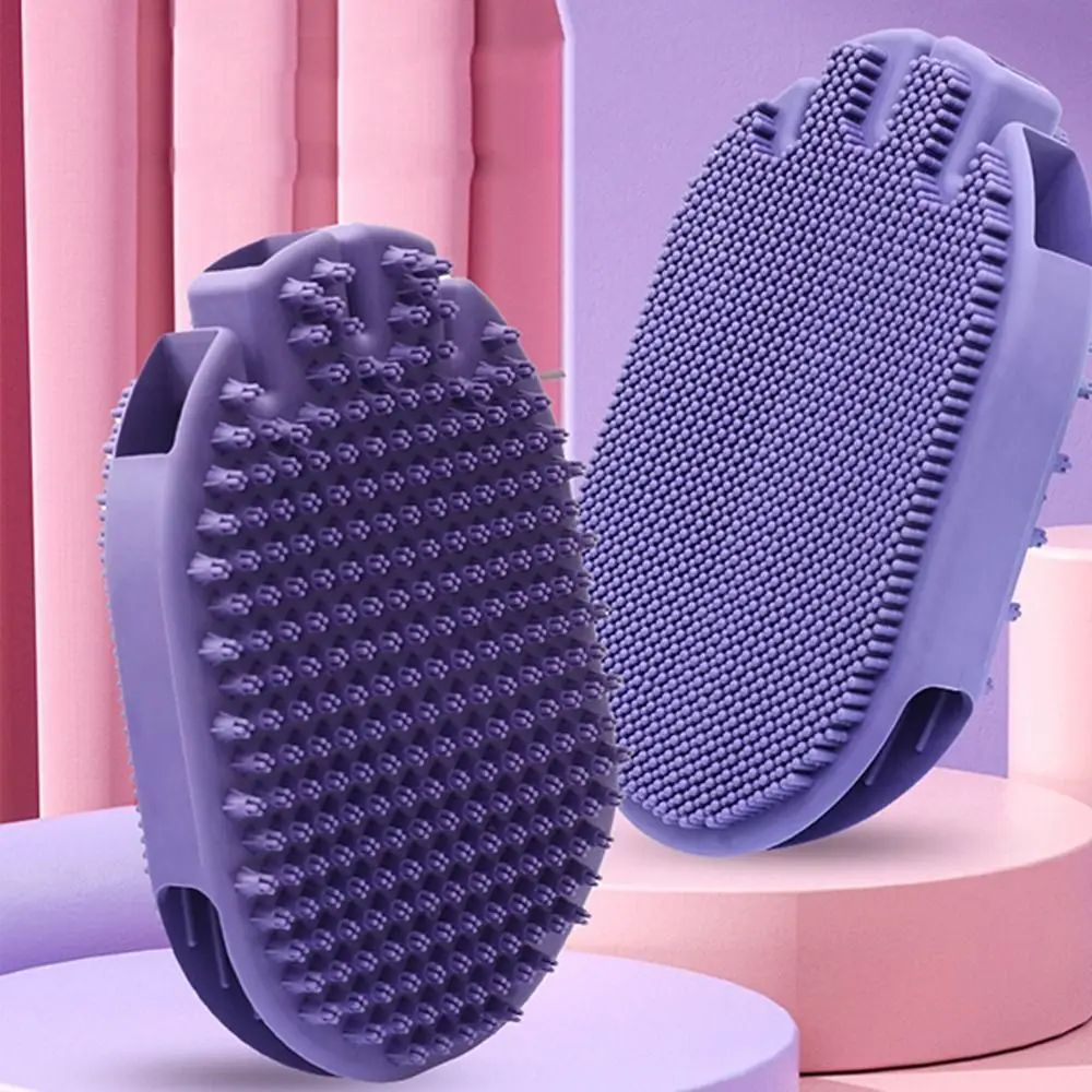Pet Shampoo Massage Brush Soft Bristle Grooming Tool For Pet Care