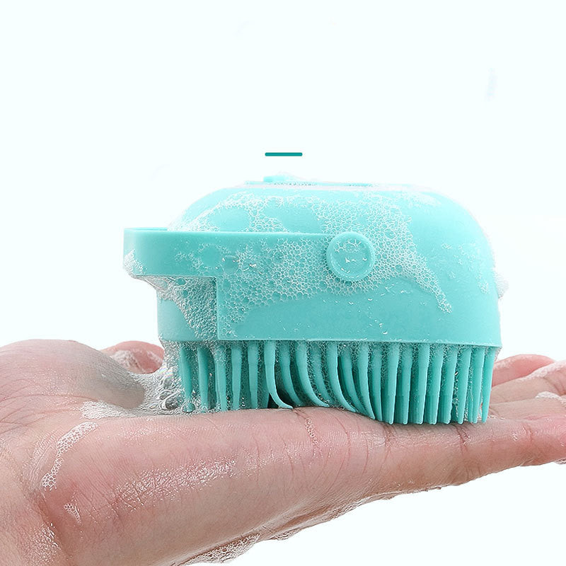 Silicone Pet Bath Brush Massage Grooming Cleaning Tool