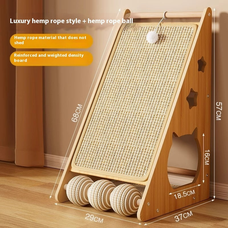 Pet Vertical Wear Resistant Wall Mounted Scratch Board Panel