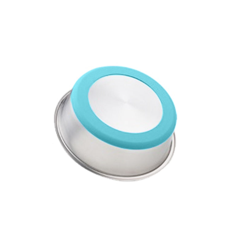Silicone And Stainless Steel Pet Feeding Bowl For Pet Care