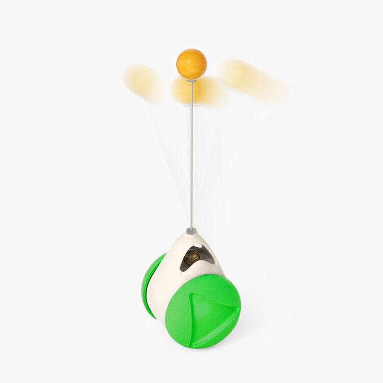 Interactive Turntable Windmill Glowing Pet Toy