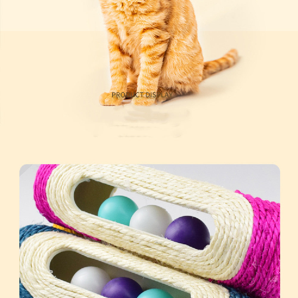 Long Sisal Drum Toys for Pets Three-Pack