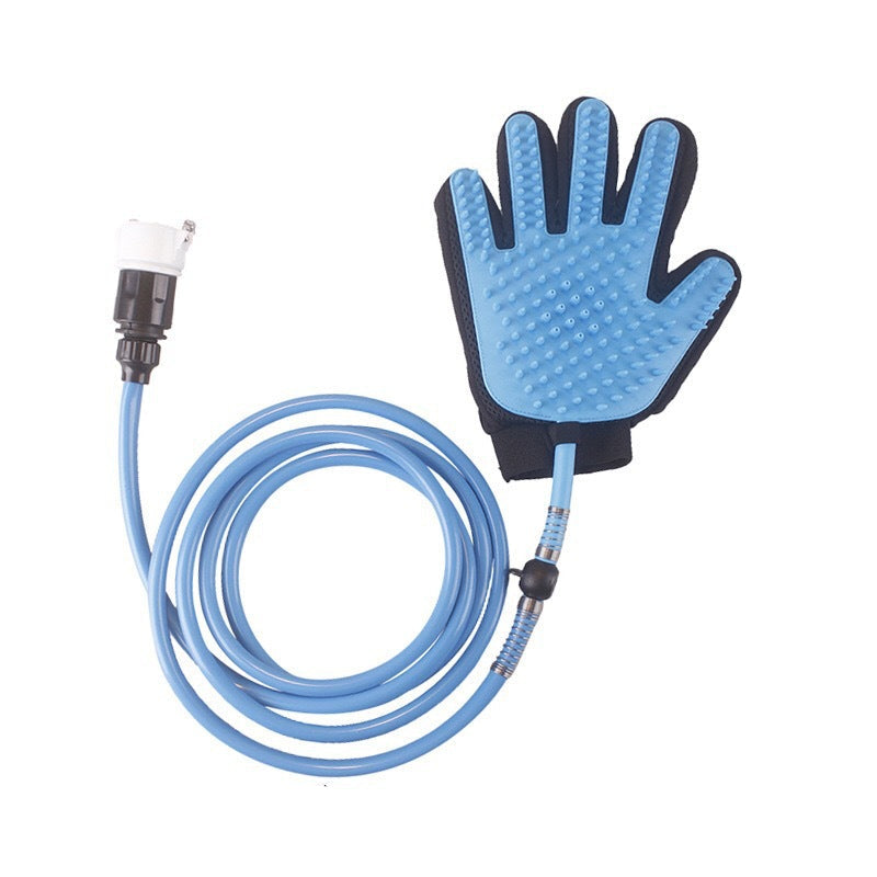 Pet Shower Glove With Hose Spray Massage Bath Brush