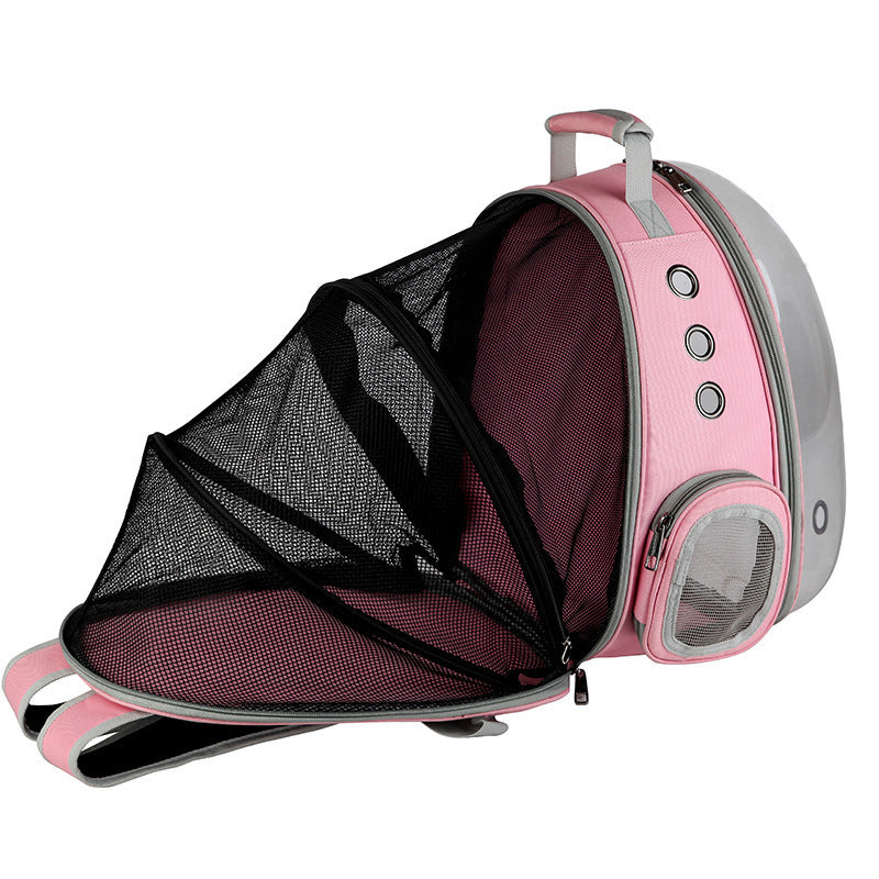Portable Pet Bubble Backpack Carrier 360 Degree Sightseeing Travel Bag