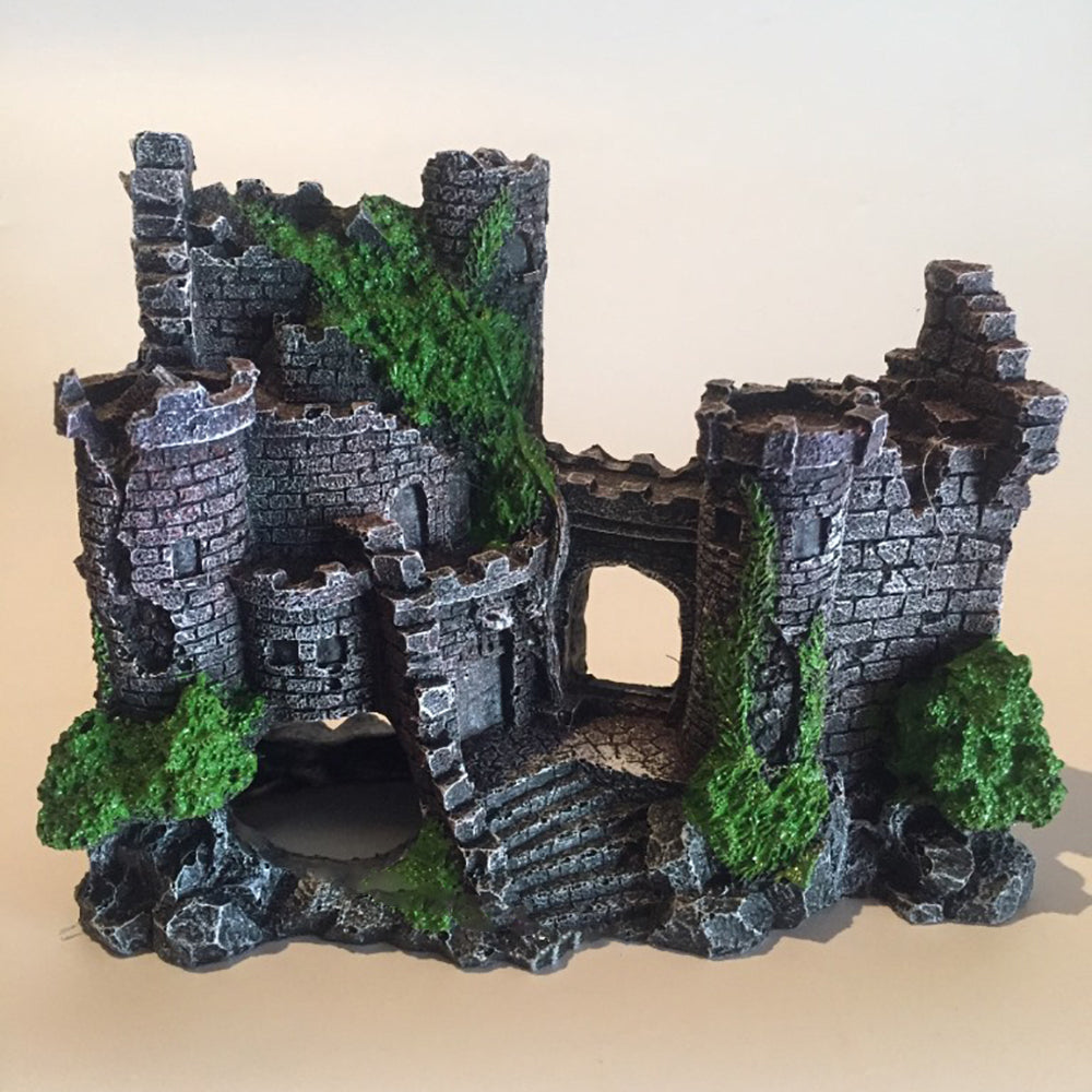 Resin Castle Aquarium Decoration For Fish Tank Landscaping