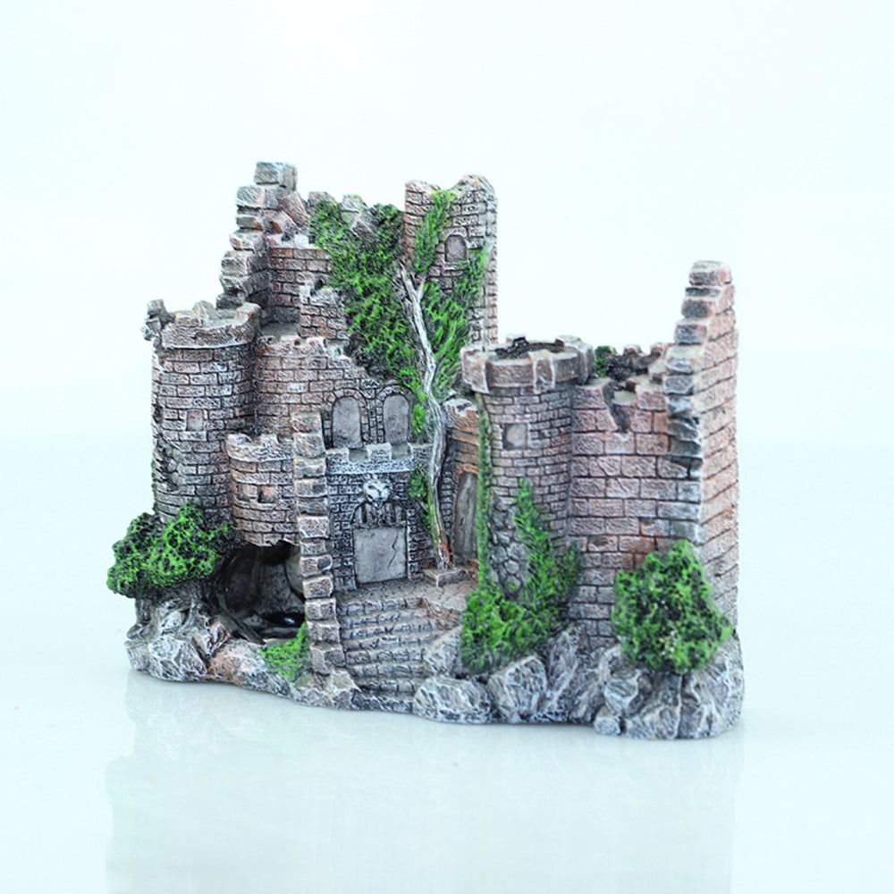 Resin Castle Aquarium Decoration For Fish Tank Landscaping