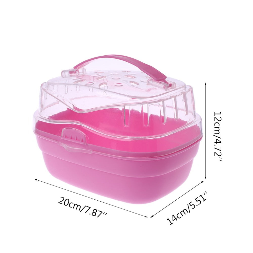 Transparent Hamster Cage Habitat For Pet Care