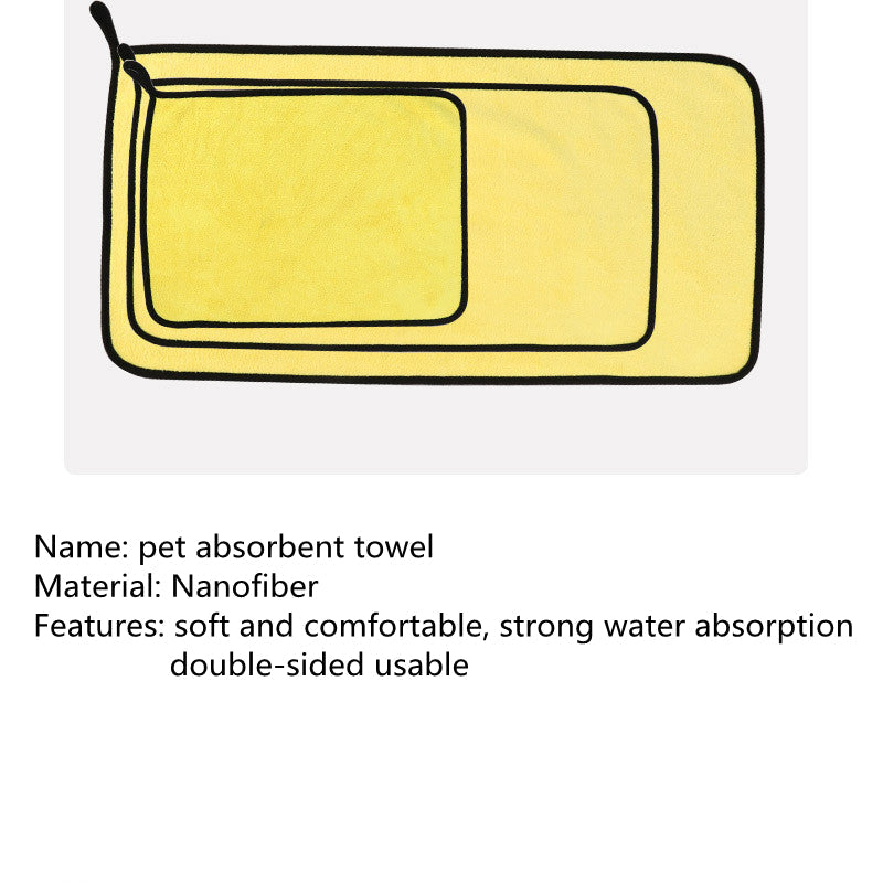 High Quality Pet Bath Towel Multi Size Absorbent Cloth