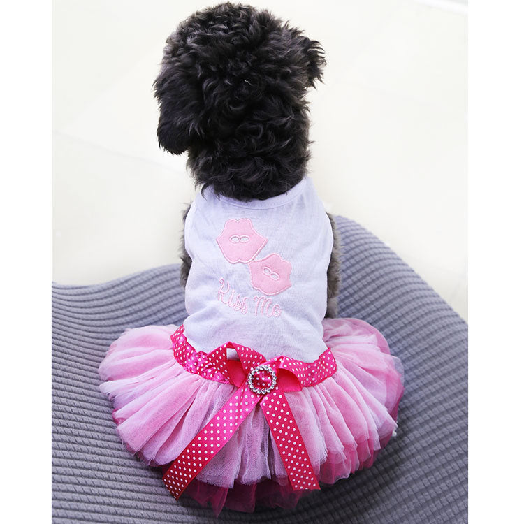 Princess Style Gauze Pet Dress For Pet Wear
