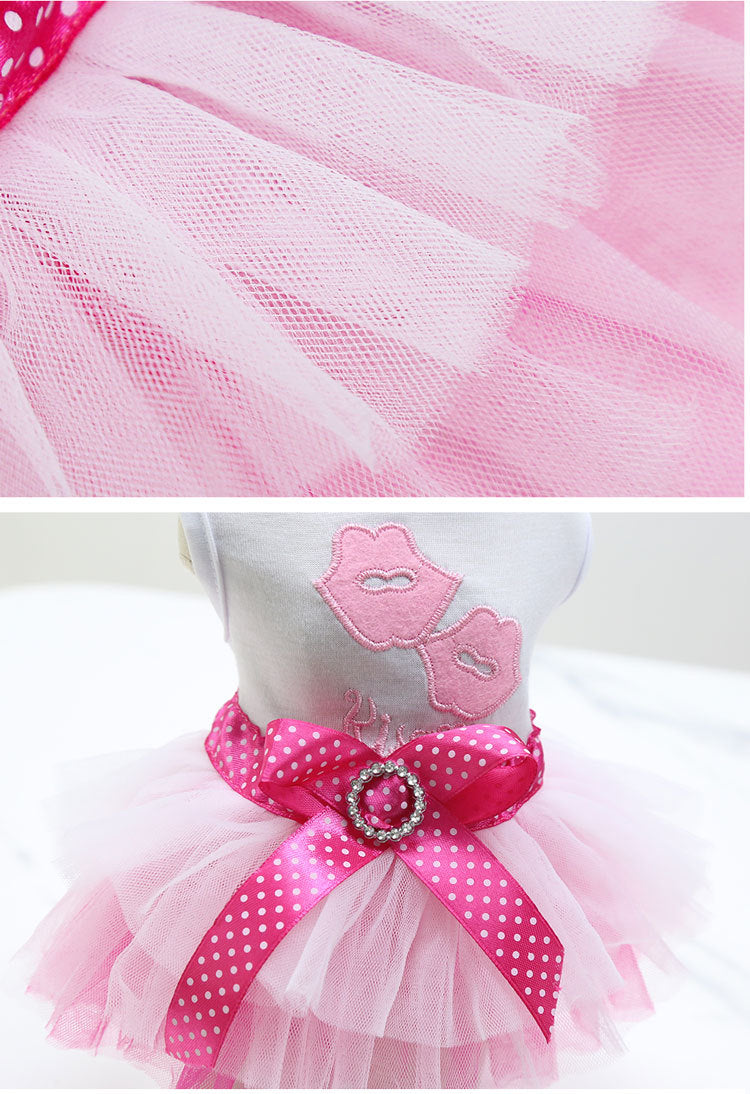 Princess Style Gauze Pet Dress For Pet Wear