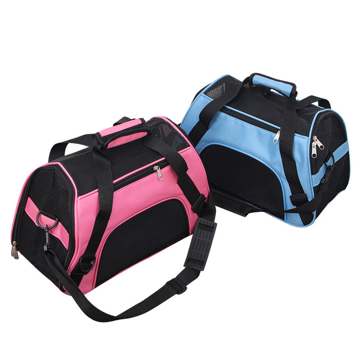 Portable Pet Mesh Carrier Bag Breathable Travel Transport Bag