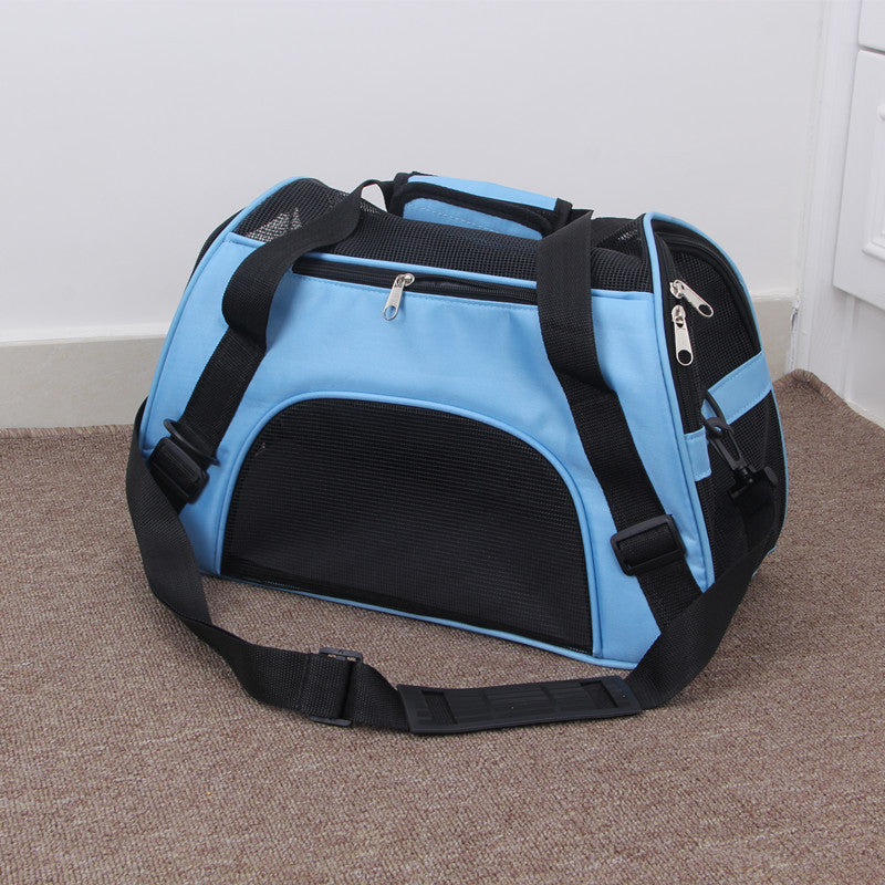 Portable Pet Mesh Carrier Bag Breathable Travel Transport Bag