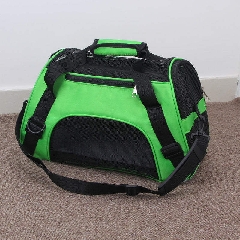 Portable Pet Mesh Carrier Bag Breathable Travel Transport Bag