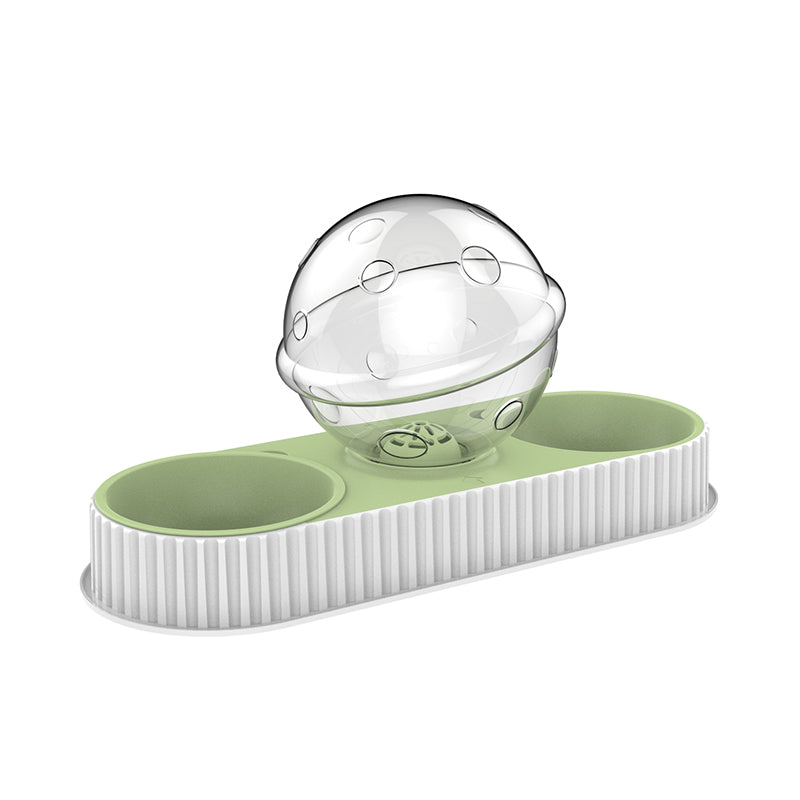 Automatic Pet Feeder And Water Dispenser Feeding Drinking Bowl