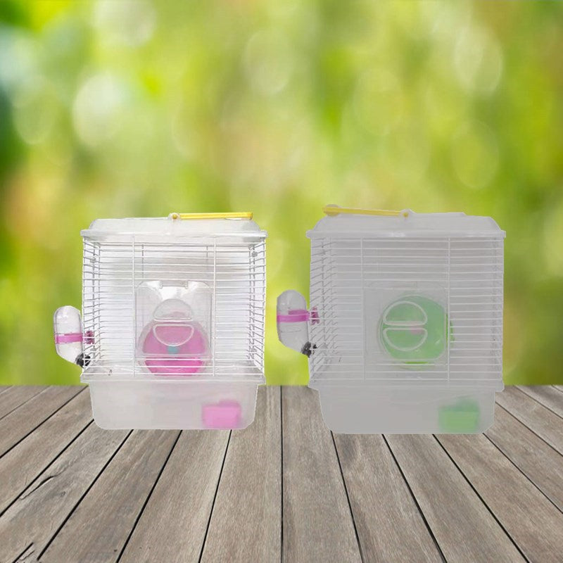Portable Single Layer Hamster Villa Cage Transparent Garden Cage For Pet Care