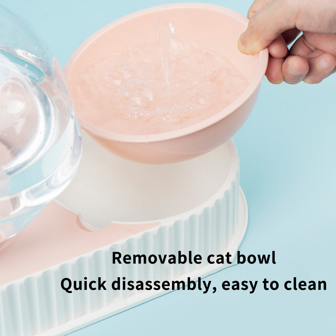 Automatic Pet Feeder And Water Dispenser Feeding Drinking Bowl