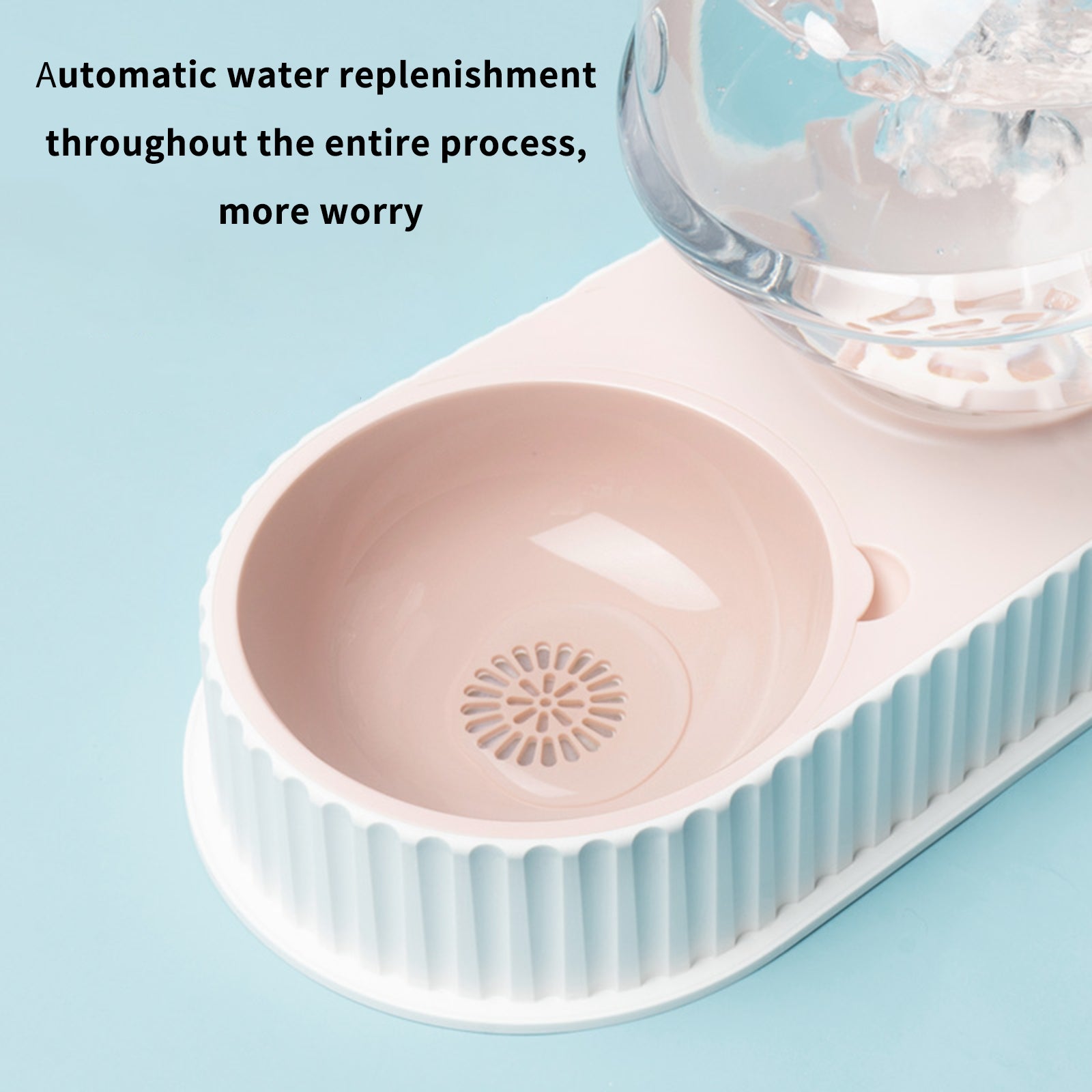Automatic Pet Feeder And Water Dispenser Feeding Drinking Bowl
