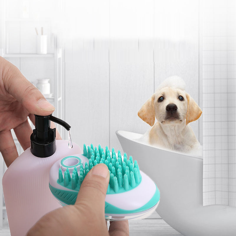 Pet Bath Brush Massage Comb Hair Removal Grooming Tool