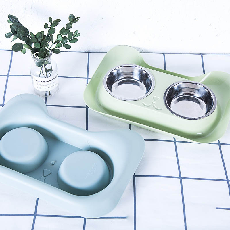 Pet Stainless Steel Feeding And Water Bowl Accessories
