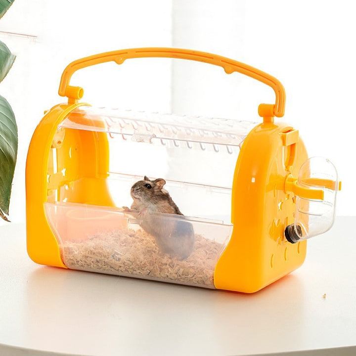 Portable Transparent Hamster Carry Bag Cage For Pet Transport