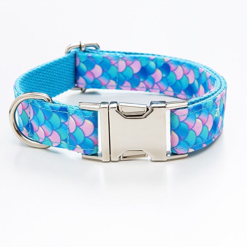 Pet Mermaid Collar Leash Set Adjustable Lead