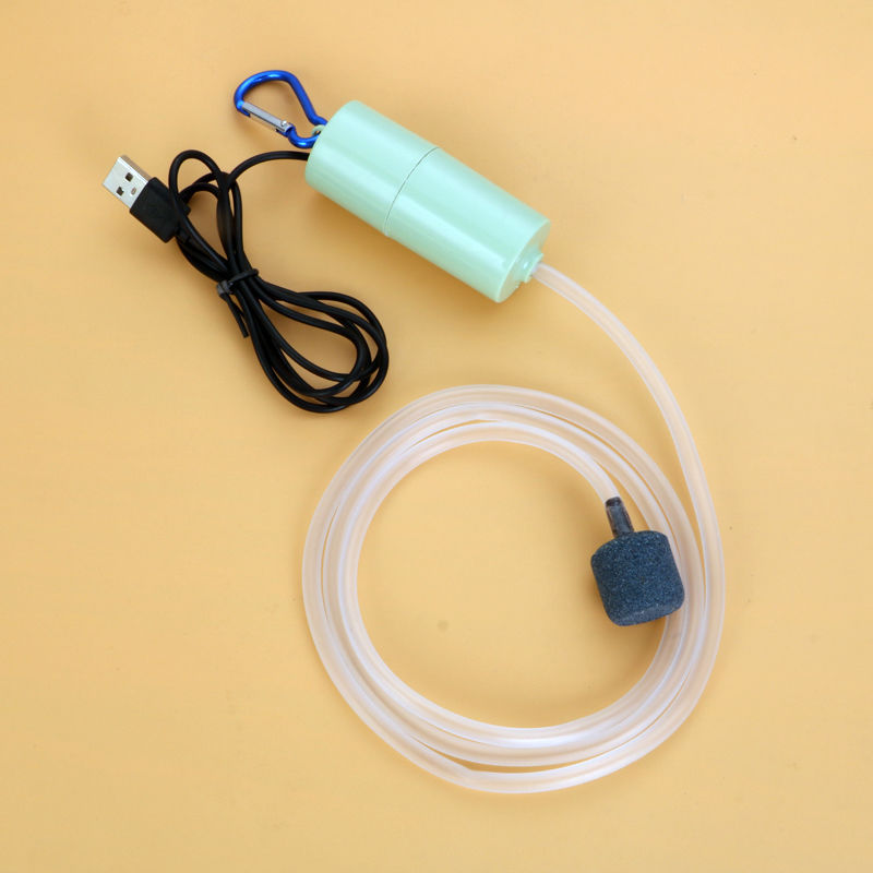USB Aquarium Air Pump Portable Mini Oxygen Quiet Energy Saving Fish Tank Accessory