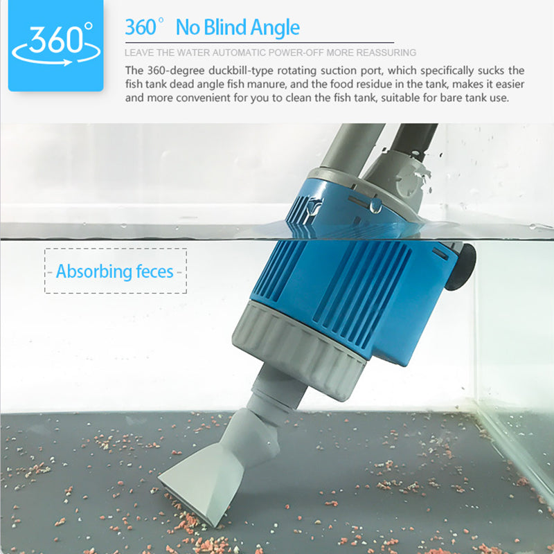 Fish Tank Gravel Cleaner Electric Vacuum For Pet Aquarium