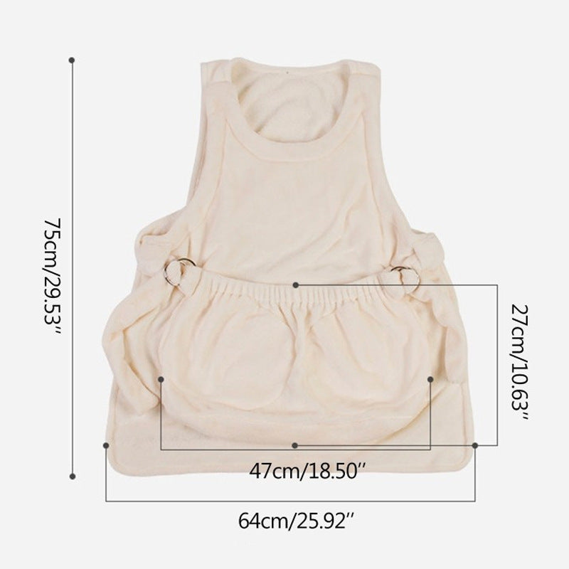Pet Outdoor Travel Hanging Carrier Apron Bag Portable