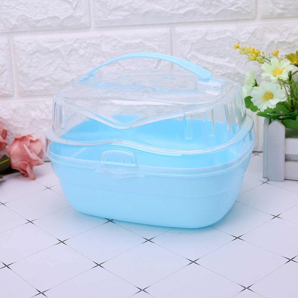 Transparent Hamster Cage Habitat For Pet Care