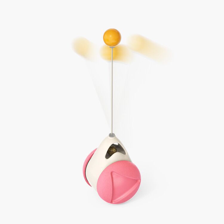 Interactive Turntable Windmill Glowing Pet Toy