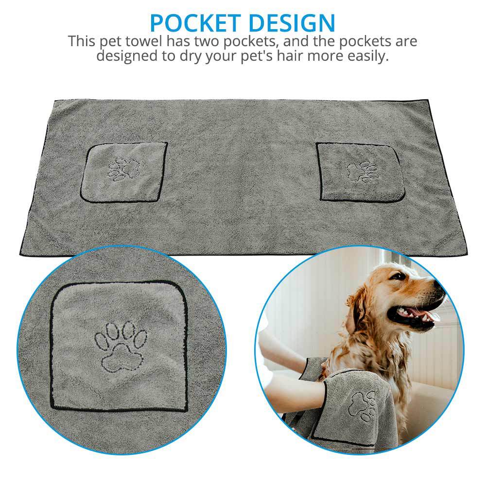 Super Absorbent Large Pet Bathrobe Towel For Pet Care