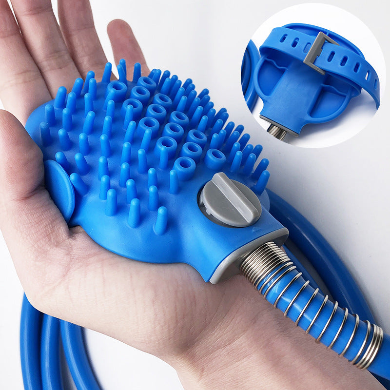 Pet Outdoor Shower Bath Brush Cleaning Grooming Tool