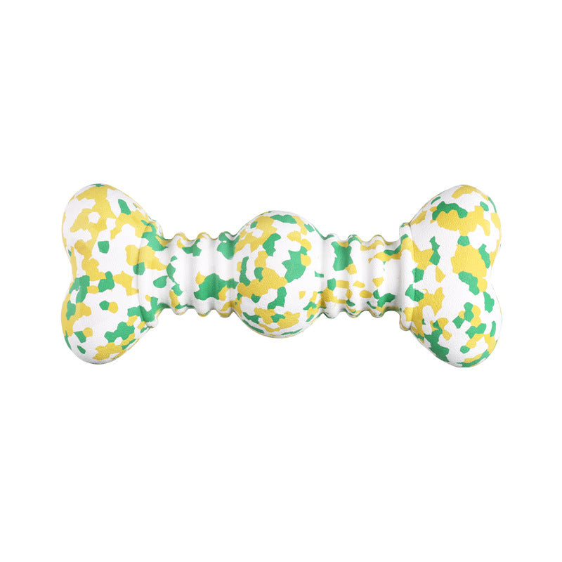 Durable Pet Chew Toy Tough Natural Rubber Bone Teething Toy