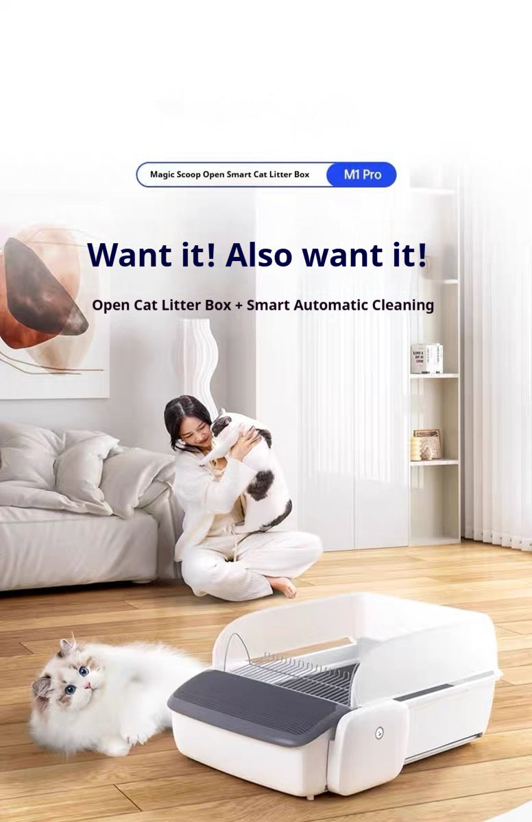 Deodorizing Semi Enclosed Open Pet Litter Box System