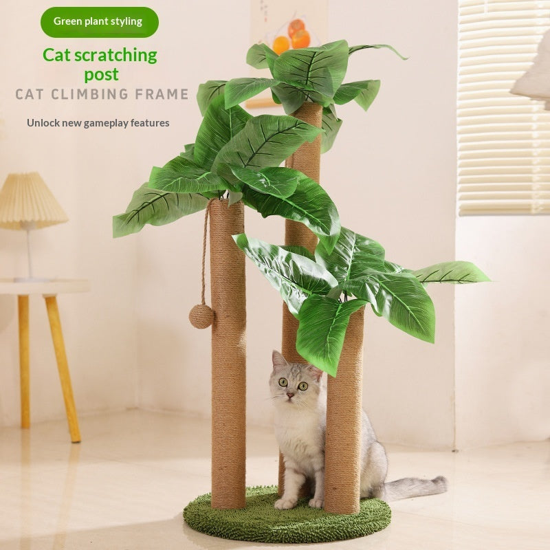 Coconut Tree Pet Scratcher And Climbing Tower