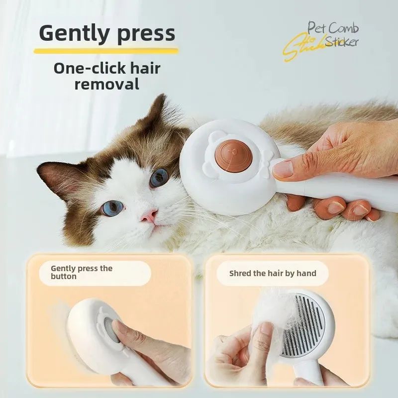 Rechargeable Two In One Pet Nail Trimmer Grooming Brush Tool