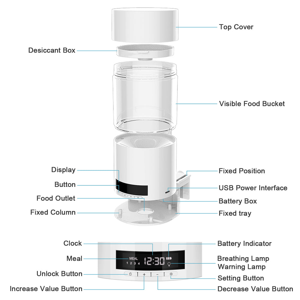 Aquarium Fish Tank Automatic Feeder For Pet